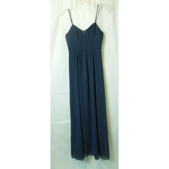 BCBG Generation Women's Navy Blue Cocktail Prom Evening Gown Dress Size 2 - Picture 1 of 12